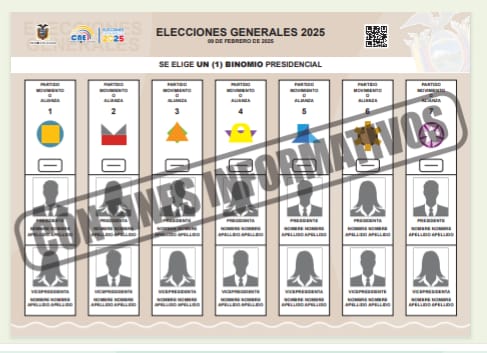  Elecciones 2025: CNE aprobó diseños de papeletas electorales