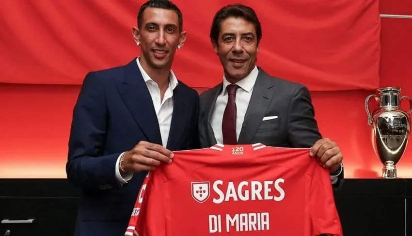  Benfica confirmó que Ángel Di María se quedará por un año más