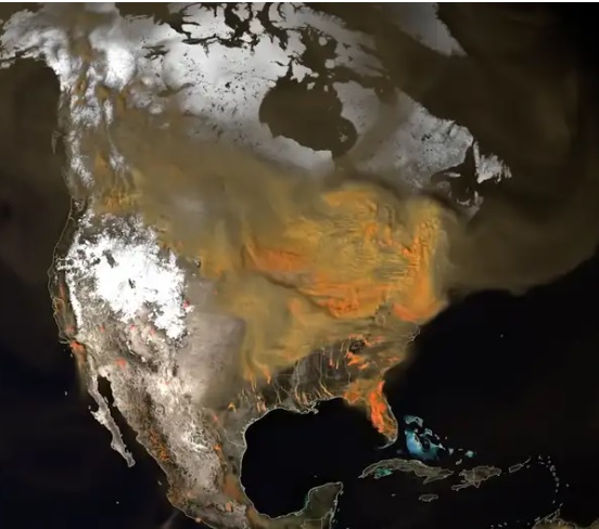  NASA publica video con el que revela cómo se vierte CO2 a la atmósfera