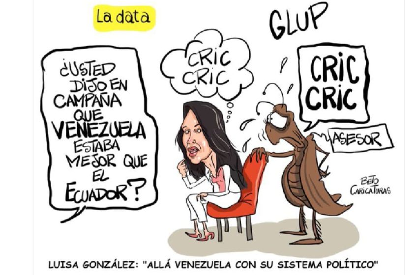  Luisa González «no toma postura». Crédito: La Data/Beto