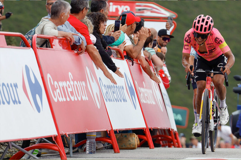  Richard Carapaz llegó séptimo en la etapa 15 de la Vuelta a España