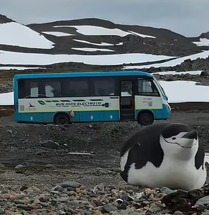  Chile crea el primer bus eléctrico que operará en la Antártica