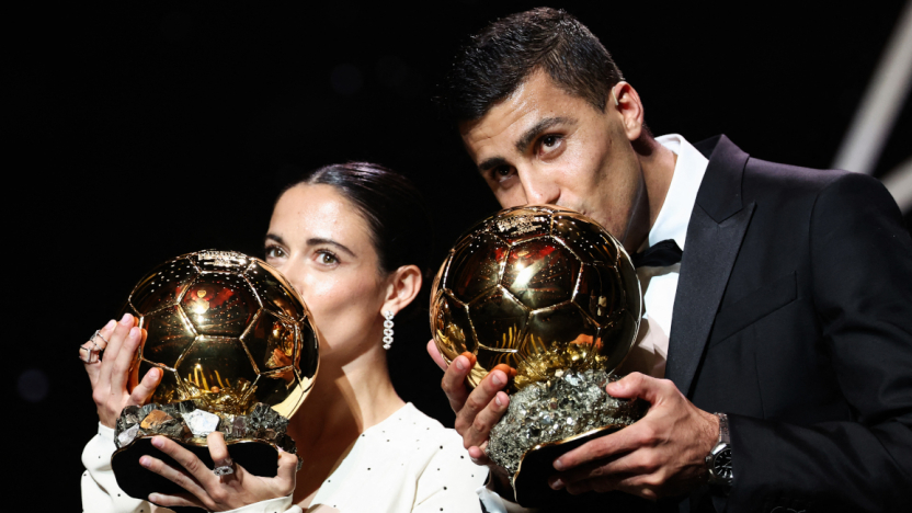  Rodri Hernández y Aitana Bonmatí, los ganadores del Balón de Oro 2024