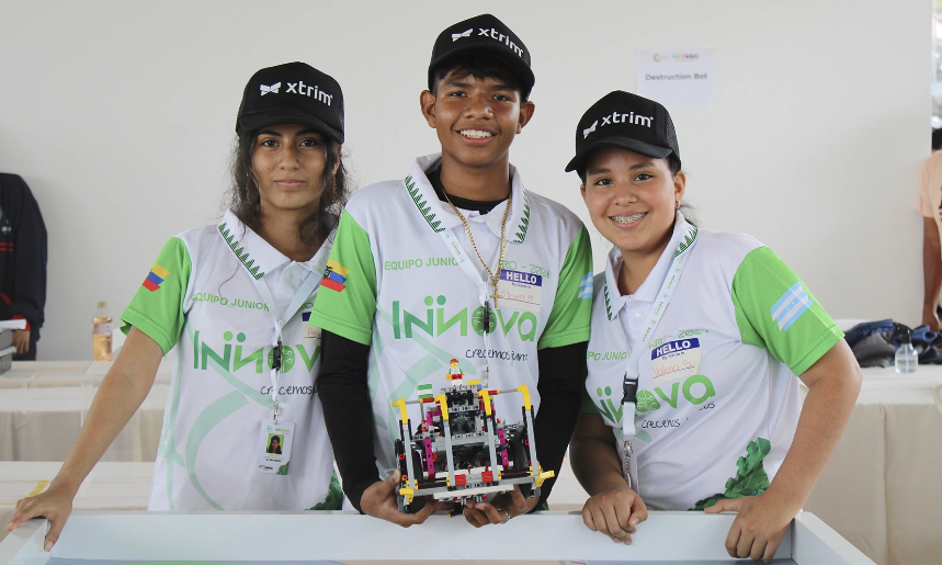  Jóvenes ecuatorianos irán al Mundial de Robótica y sueñan con ser informáticos