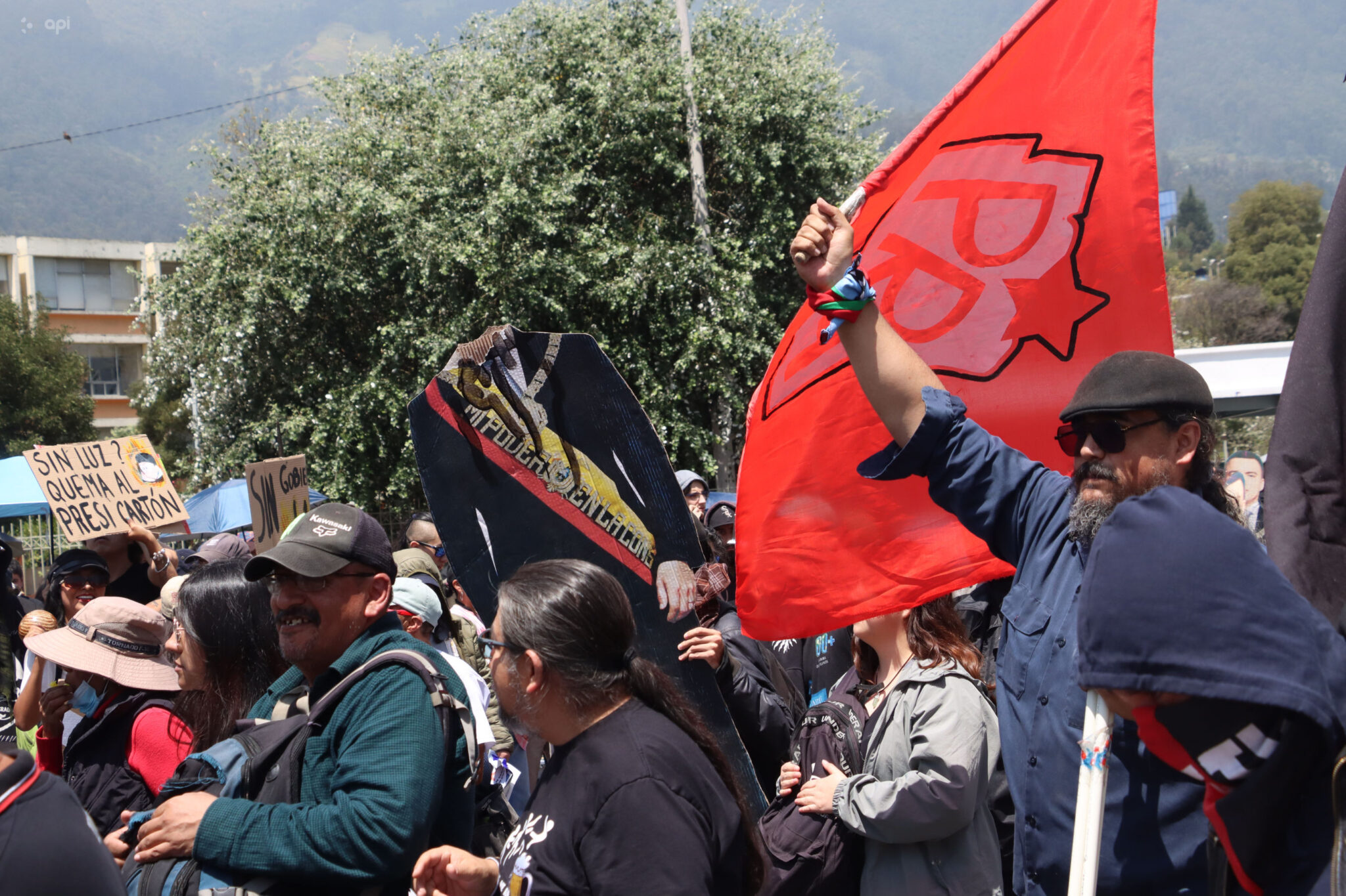  PCE, grupos pro Palestina y otras organizaciones marcharon para protestar