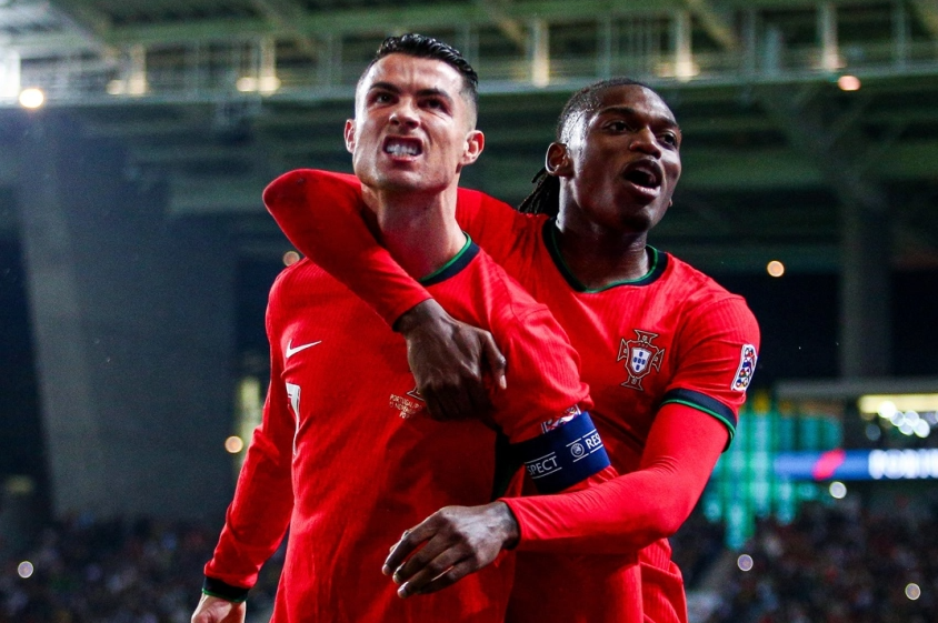  Portugal, con doblete y la magia de Cristiano Ronaldo, golea a Polonia 5-1