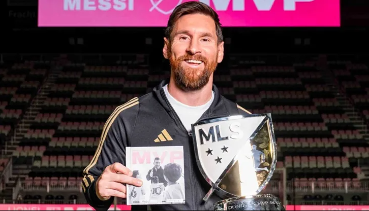  Lionel Messi fue elegido como el mejor jugador de la temporada 2024 de la MLS