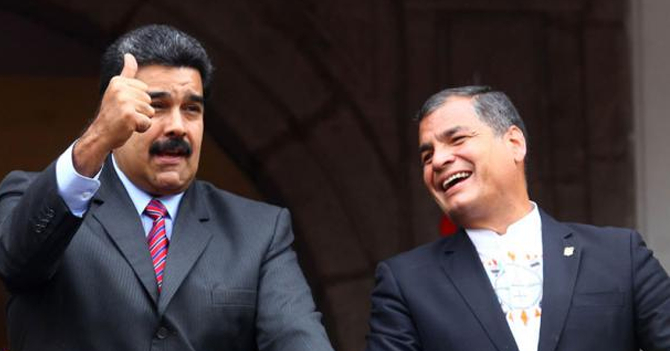  Correa dice que Luisa González deberá reconocer a Maduro como presidente